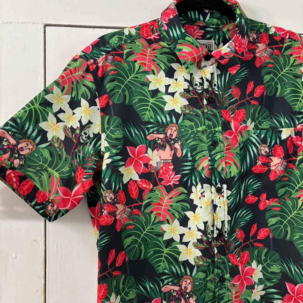 RSVLTS MENs “The Goonies” Truffle Shuffle Hawaiian Shirt - Picture 2 of 14